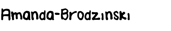 Amanda Brodzinski Normal.ttf