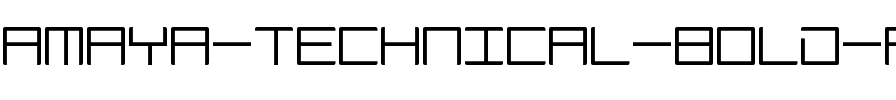 Amaya Technical Bold Regular.ttf