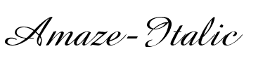 Amaze Italic.ttf