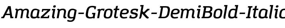 Amazing Grotesk DemiBold Italic.otf