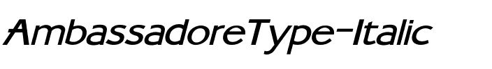 AmbassadoreType Italic.ttf