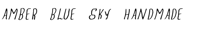 Amber  Blue Sky Handmade.ttf