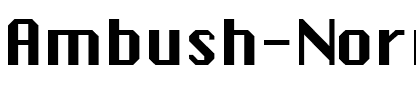 Ambush Normal.ttf