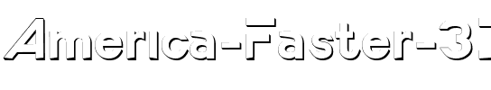 America Faster 3D Regular.ttf