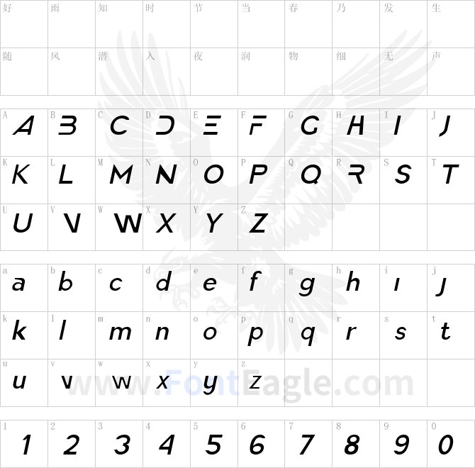 America-Faster-Light-Italic