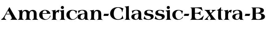 American Classic Extra Bold Regular.ttf