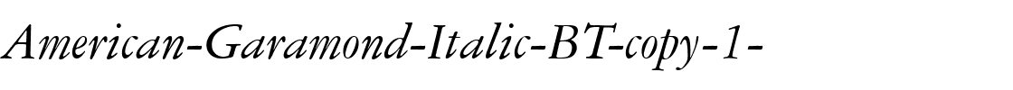 AmeriGarmnd BT Italic.ttf