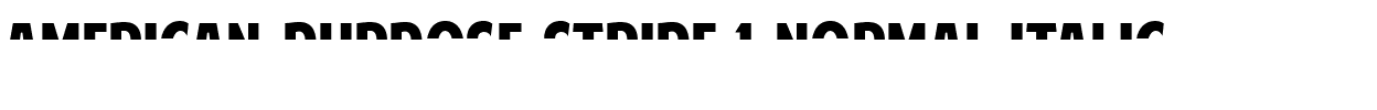 American Purpose STRIPE 1 Regular.ttf