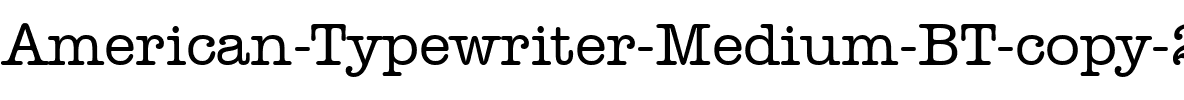 AmerType Md BT Medium.ttf