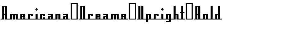 Americana Dreams Upright Bold.ttf