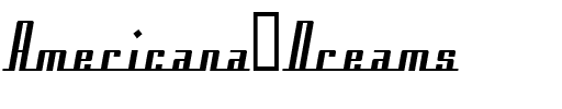 Americana Dreams Regular.ttf