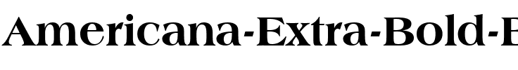 Americana XBd BT Extra Bold.ttf