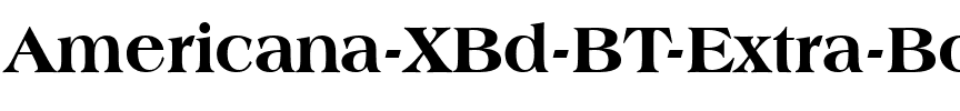 Americana XBd BT Extra Bold.ttf