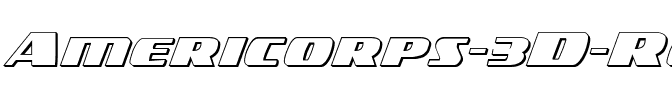 Americorps 3D Regular.ttf