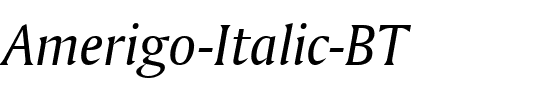 Amerigo BT Italic.ttf