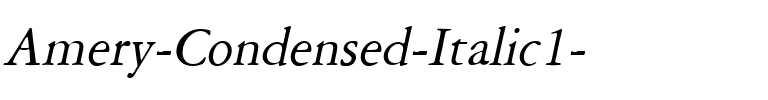 Amery-Condensed Italic.ttf
