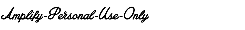 Amplify Personal Use Only Regular.ttf