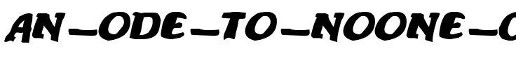 An ode to noone Regular.ttf