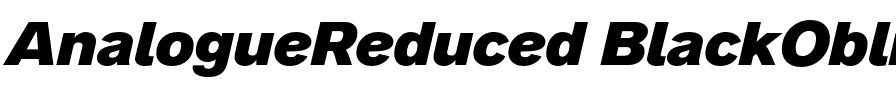 Analogue Reduced 86 Black Oblique.otf