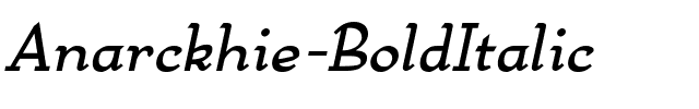Anarckhie BoldItalic.ttf