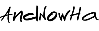 AndNow Hand Regular.otf