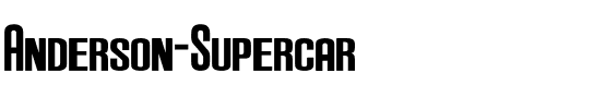 Anderson Supercar Normal.ttf