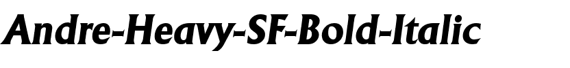 Andre Heavy SF Bold Italic.ttf
