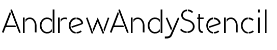 AndrewAndyStencil Regular.ttf