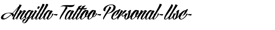 Angilla Tattoo Personal Use  Regular.ttf