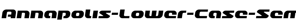 Annapolis Lower Case Semi-Italic Semi-Italic.ttf