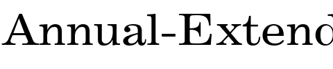Annual-Extended Normal.ttf