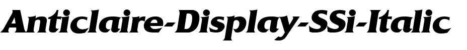 Anticlaire Display SSi Italic.ttf
