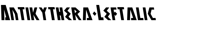 Antikythera Leftalic Italic.ttf