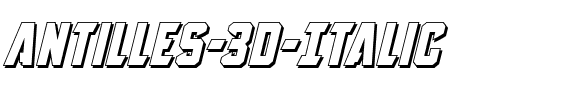 Antilles 3D Italic Italic.ttf