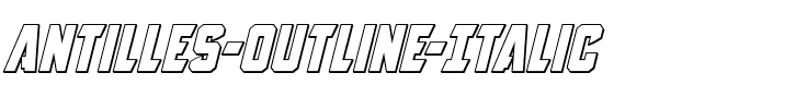 Antilles Outline Italic Outline Italic.ttf