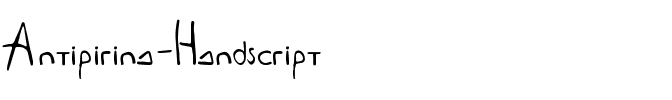 Antipirina Handscript Normal.ttf