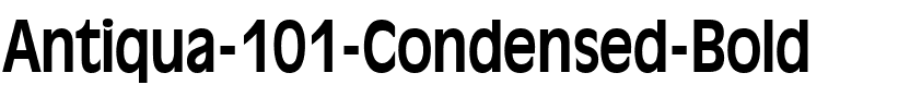 Antiqua 101 Condensed Bold.ttf