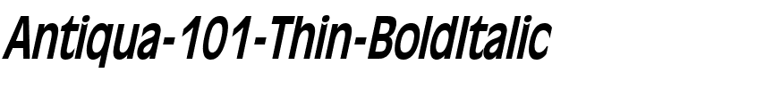 Antiqua 101 Thin BoldItalic.ttf