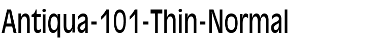 Antiqua 101 Thin Normal.ttf