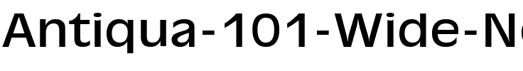 Antiqua 101 Wide Normal.ttf