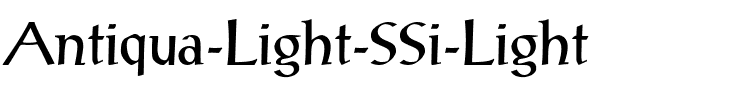 Antiqua Light SSi Light.ttf