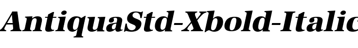 AntiquaStd-Xbold Italic.ttf