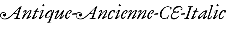 Antique Ancienne CE Roman Italic.ttf
