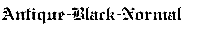 Antique Black Normal.ttf