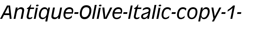 Antique Olive CE Italique.ttf