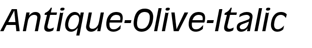 Antique Olive Italique.ttf
