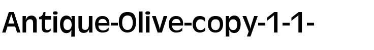 Antique-Olive Regular.ttf