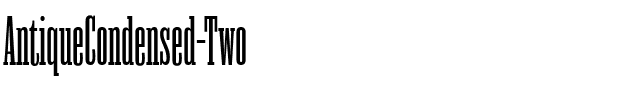 AntiqueCondensed Regular.ttf