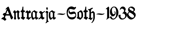 Antraxja  Goth 1938 Regular.otf