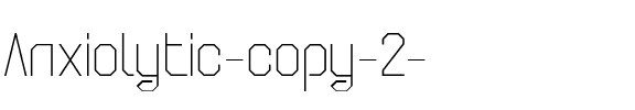 Anxiolytic Regular.ttf